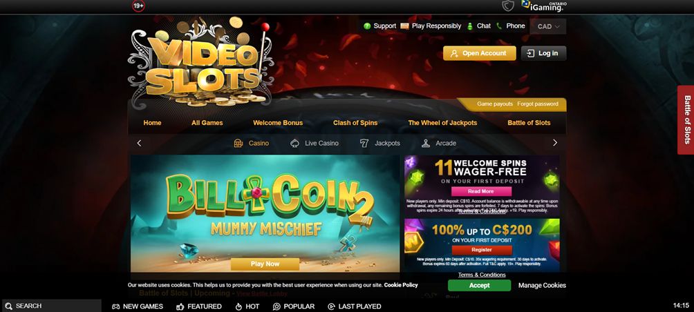 video slots hero block